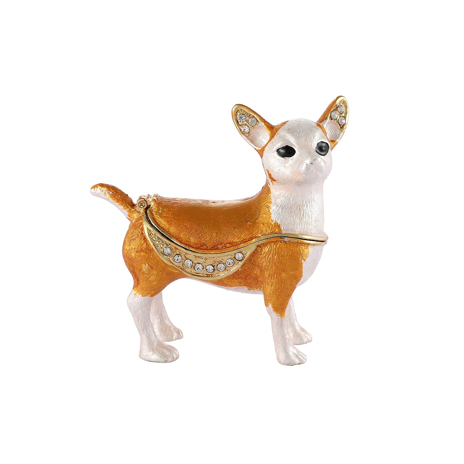 エナメル ジュエリーボックス 装飾 小物入れ ワンちゃん 4点セット エナメル ジュエリーボックス 装飾 小物入れ ワンちゃん 4点セット